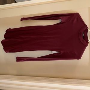 Dark purple bodycon dress